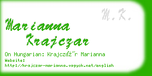 marianna krajczar business card